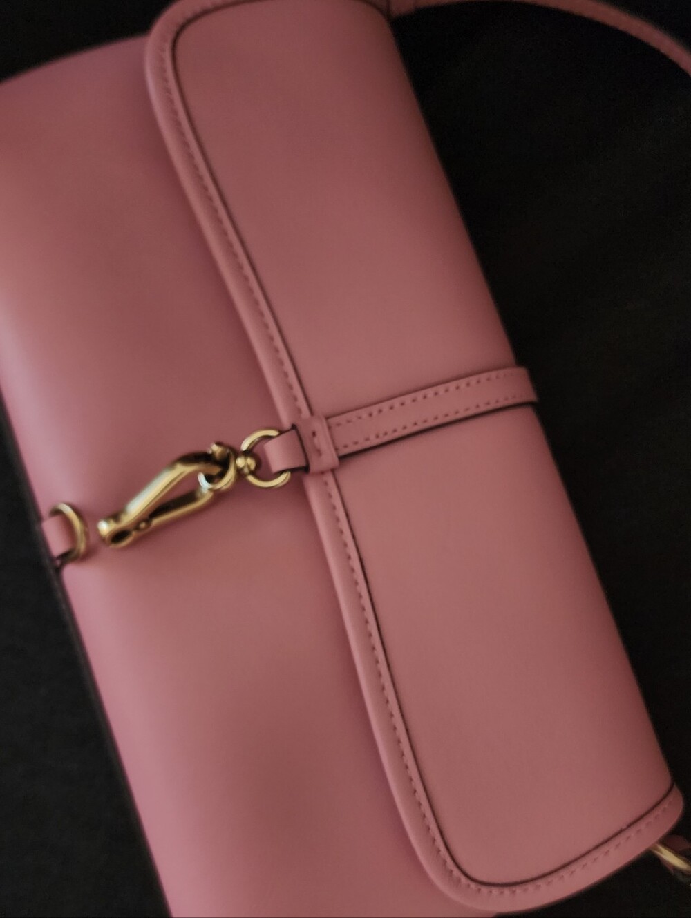 COACH Hamptons Small Leather Shoulder Bag- Pink - Picture 16 of 16